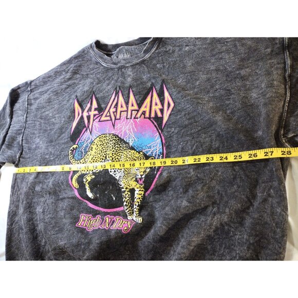 Def Leppard High N Dry Gray Crew Neck Pullover Sweatshirt Men's  2XL - Picture 6 of 7